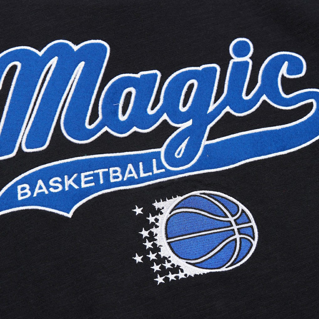 Mitchell & Ness - Orlando Magic Hardwood Classics Felt Applique Slub T-Shirt - Black