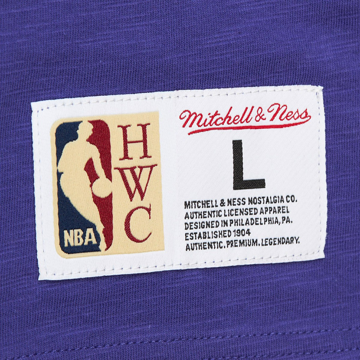 Mitchell & Ness - Phoenix Suns Hardwood Classics Felt Applique Slub T-Shirt - Purple