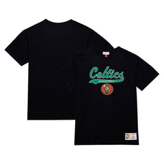 Mitchell & Ness - Boston Celtics Hardwood Classics Felt Applique Slub T-Shirt - Black