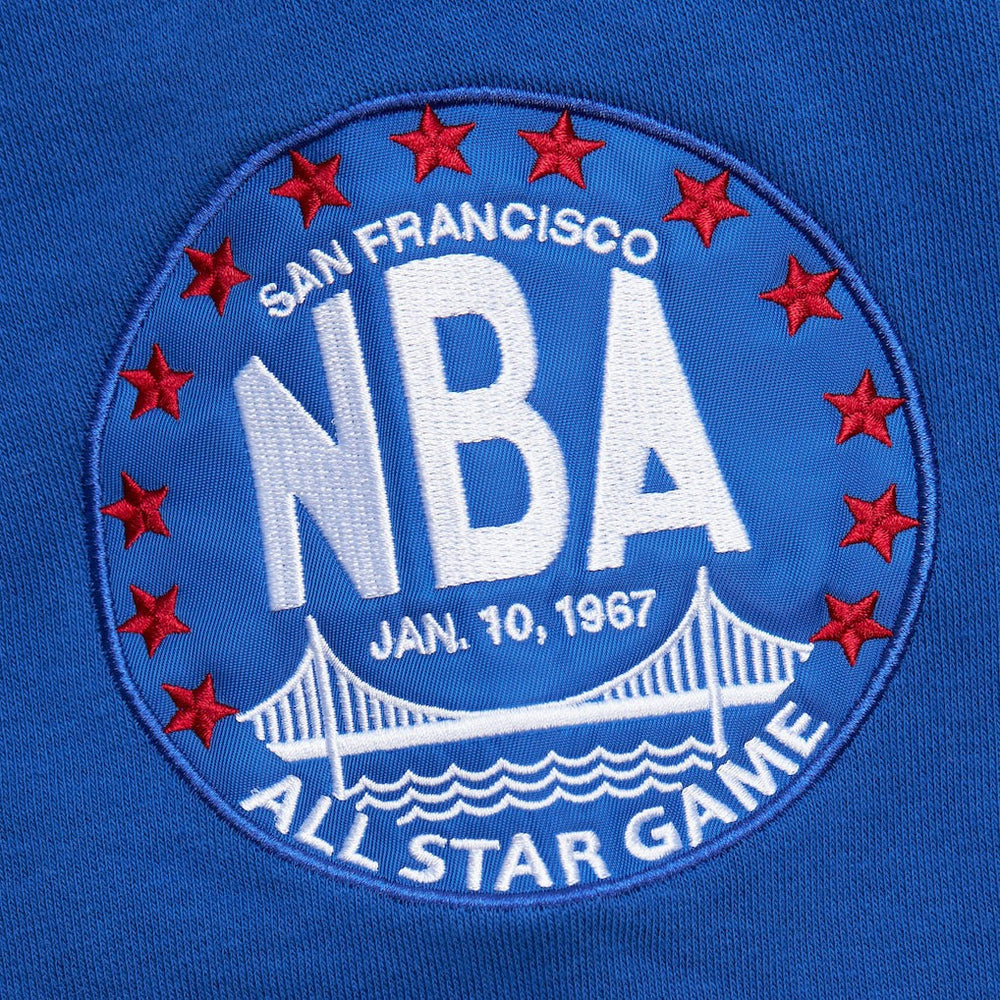 Mitchell & Ness - Golden State Warriors Hardwood Classics All Over 4.0 Pullover Sweatshirt - Heather Gray