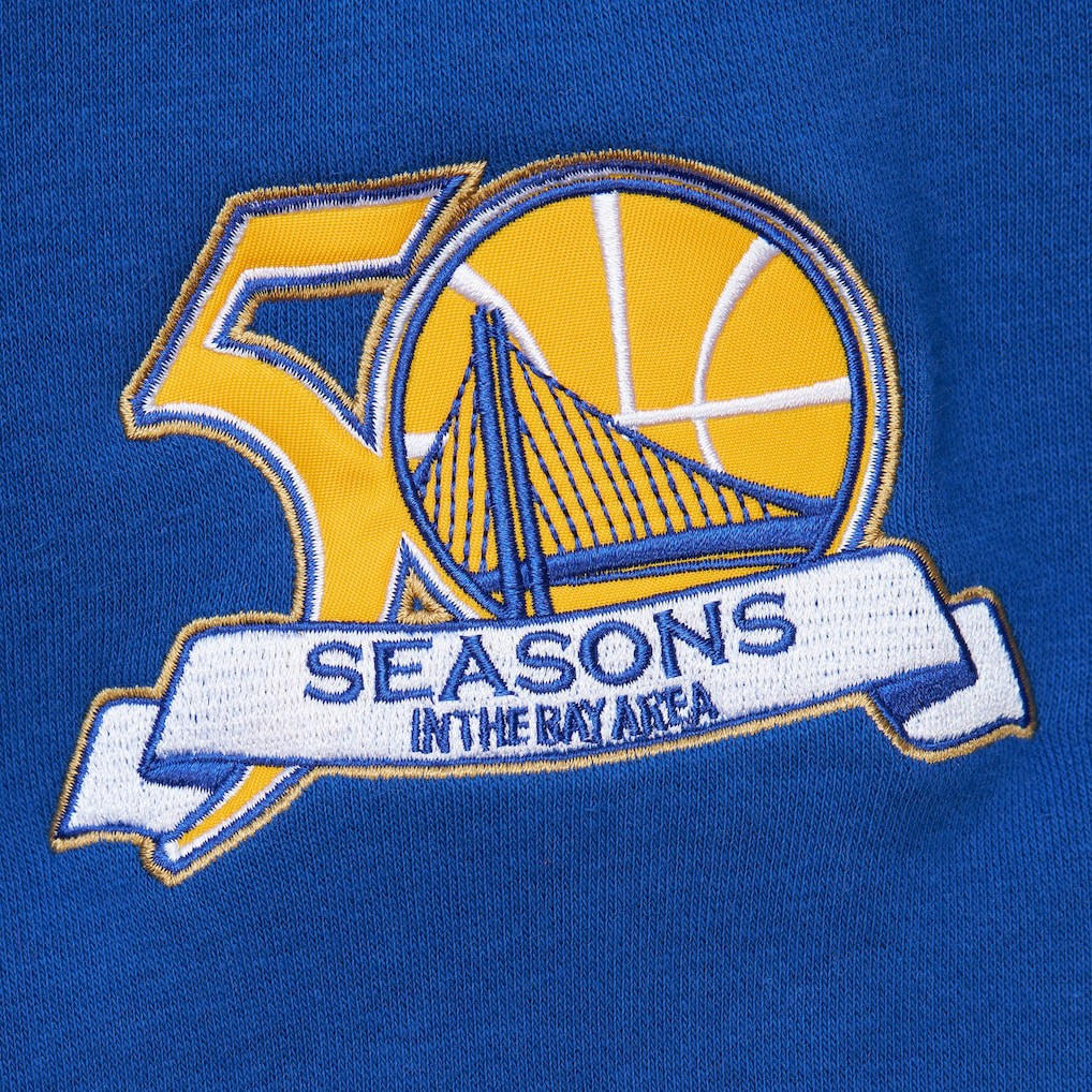 Mitchell & Ness - Golden State Warriors Hardwood Classics All Over 4.0 Pullover Sweatshirt - Heather Gray