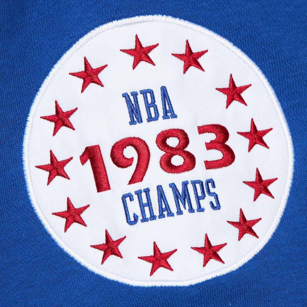 Mitchell & Ness - Philadelphia 76ers Hardwood Classics All Over 4.0 Pullover Sweatshirt - Heather Gray