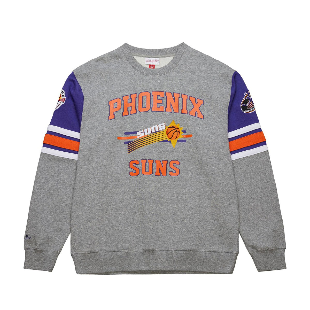 Mitchell & Ness - Phoenix Suns Hardwood Classics All Over 4.0 Pullover Sweatshirt - Heather Gray
