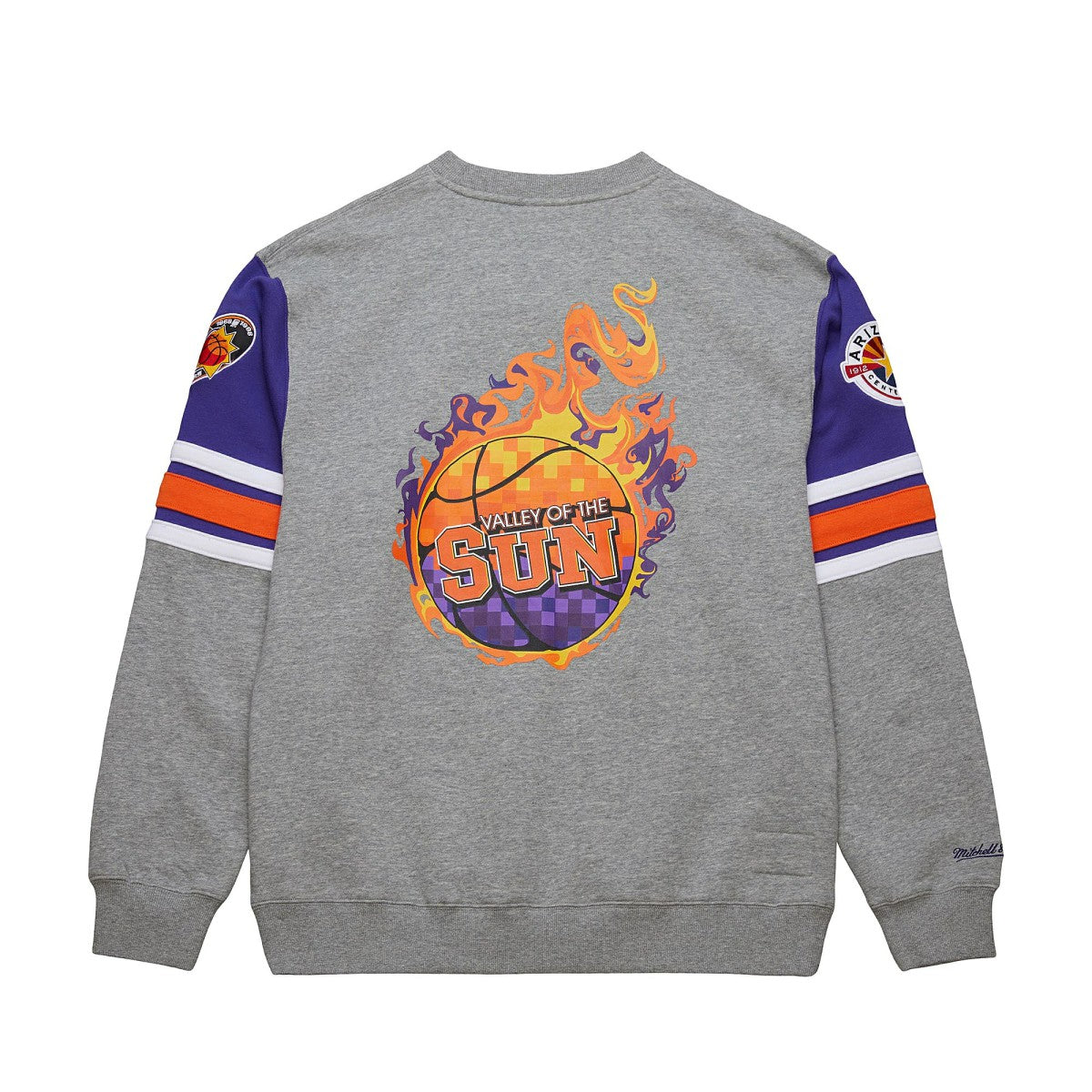 Mitchell & Ness - Phoenix Suns Hardwood Classics All Over 4.0 Pullover Sweatshirt - Heather Gray