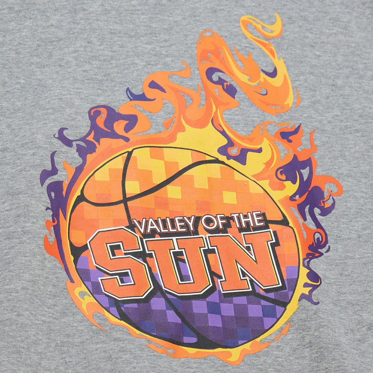 Mitchell & Ness - Phoenix Suns Hardwood Classics All Over 4.0 Pullover Sweatshirt - Heather Gray