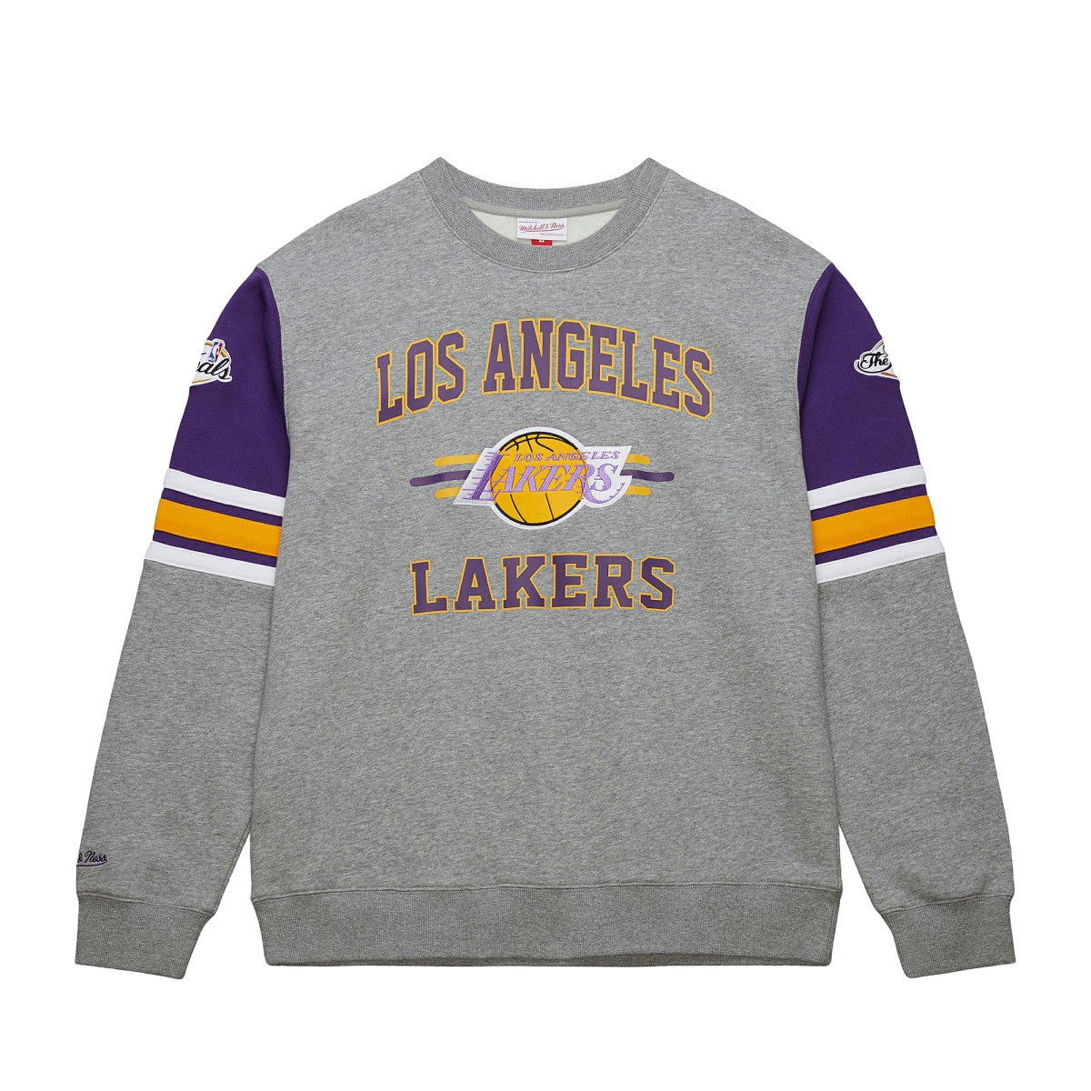 Mitchell & Ness - Los Angeles Lakers Hardwood Classics All Over 4.0 Pullover Sweatshirt - Heather Gray