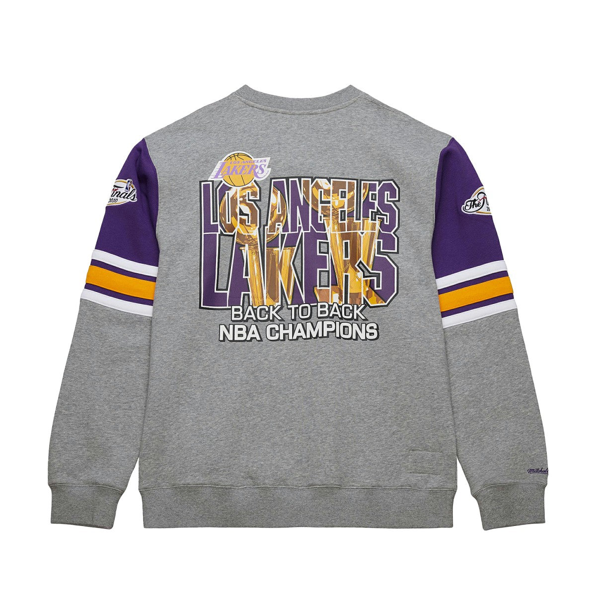 Mitchell & Ness - Los Angeles Lakers Hardwood Classics All Over 4.0 Pullover Sweatshirt - Heather Gray
