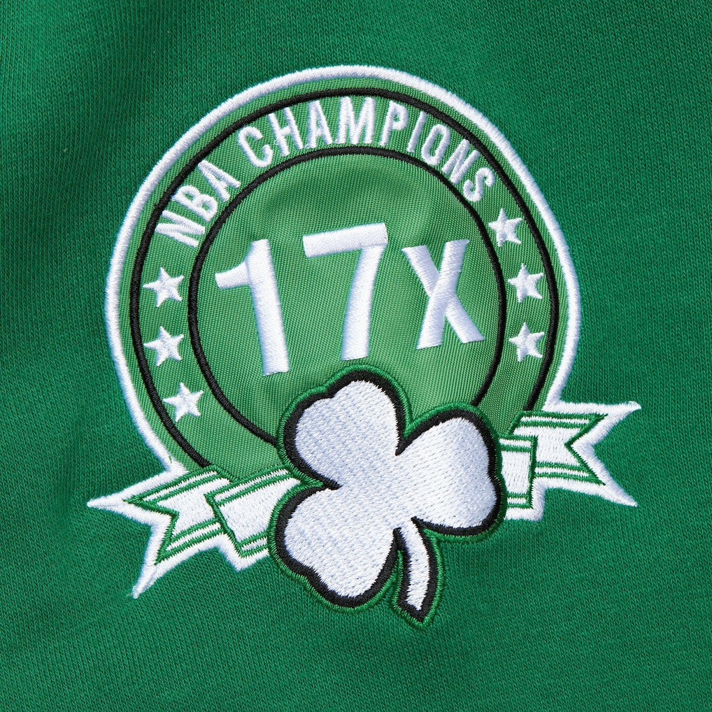 Mitchell & Ness - Boston Celtics Hardwood Classics All Over 4.0 Pullover Sweatshirt - Heather Gray