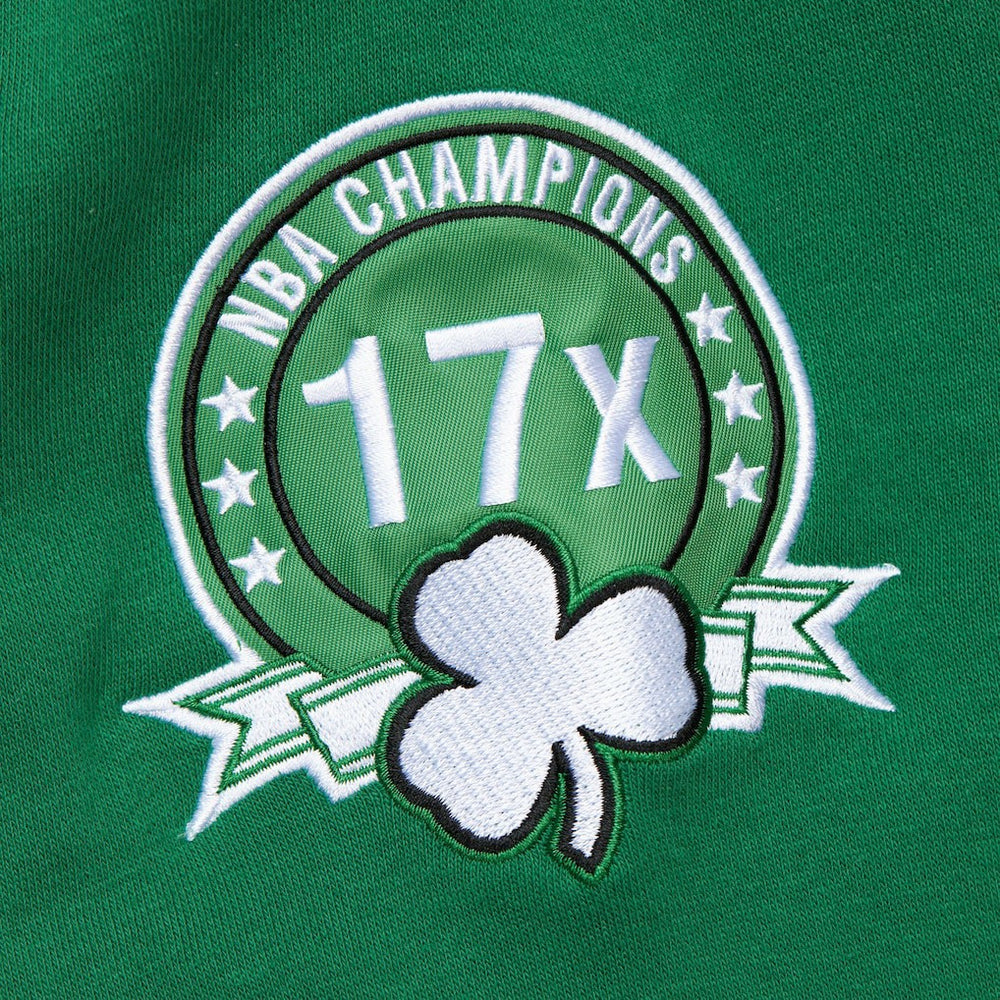 Mitchell & Ness - Boston Celtics Hardwood Classics All Over 4.0 Pullover Sweatshirt - Heather Gray