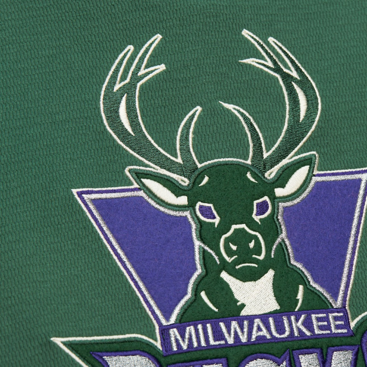 Mitchell & Ness - Milwaukee Bucks Hardwood Classics Lightweight Thermal Pullover Hoodie - Green