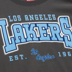 Mitchell & Ness - Los Angeles Lakers Women's Hardwood Classics Oversized Boyfriend T-Shirt - Charcoal