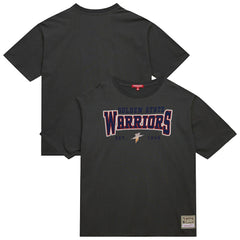 Mitchell & Ness - Golden State Warriors Women's Hardwood Classics Oversized Boyfriend T-Shirt - Charcoal