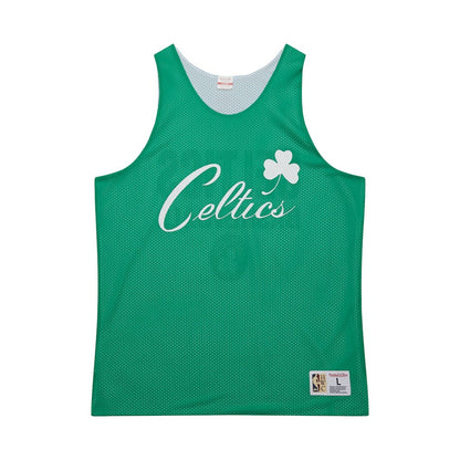 Boston Celtics Hardwood Classics Reversible Mesh Practice Jersey - Kelly Green/White | NBA Jerseys