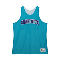 Mitchell & Ness - Charlotte Hornets Hardwood Classics Reversible Mesh Practice Jersey - Teal/White