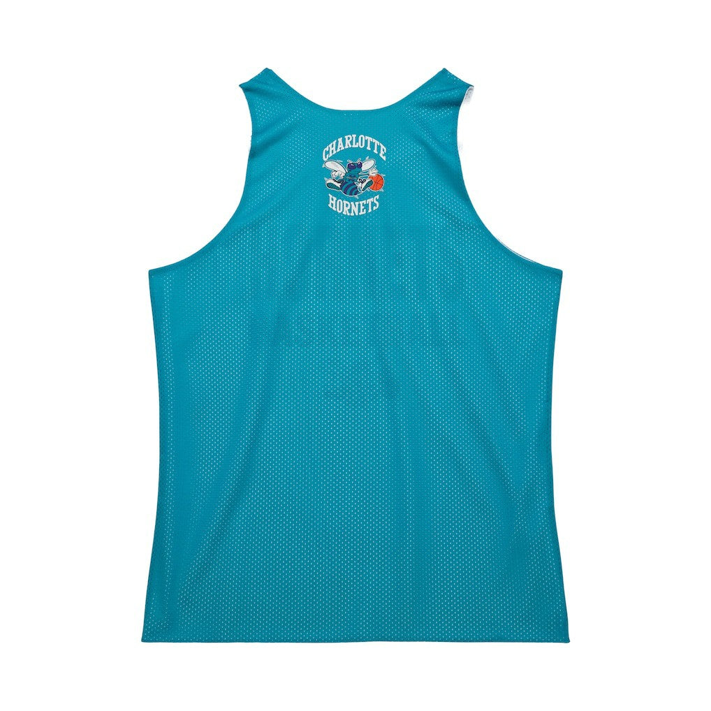 Mitchell & Ness - Charlotte Hornets Hardwood Classics Reversible Mesh Practice Jersey - Teal/White