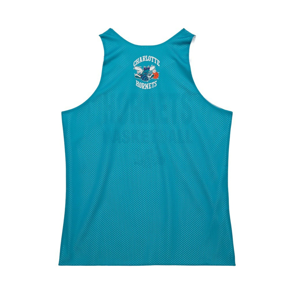 Mitchell & Ness - Charlotte Hornets Hardwood Classics Reversible Mesh Practice Jersey - Teal/White