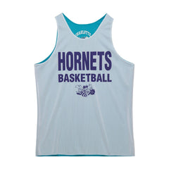 Mitchell & Ness - Charlotte Hornets Hardwood Classics Reversible Mesh Practice Jersey - Teal/White