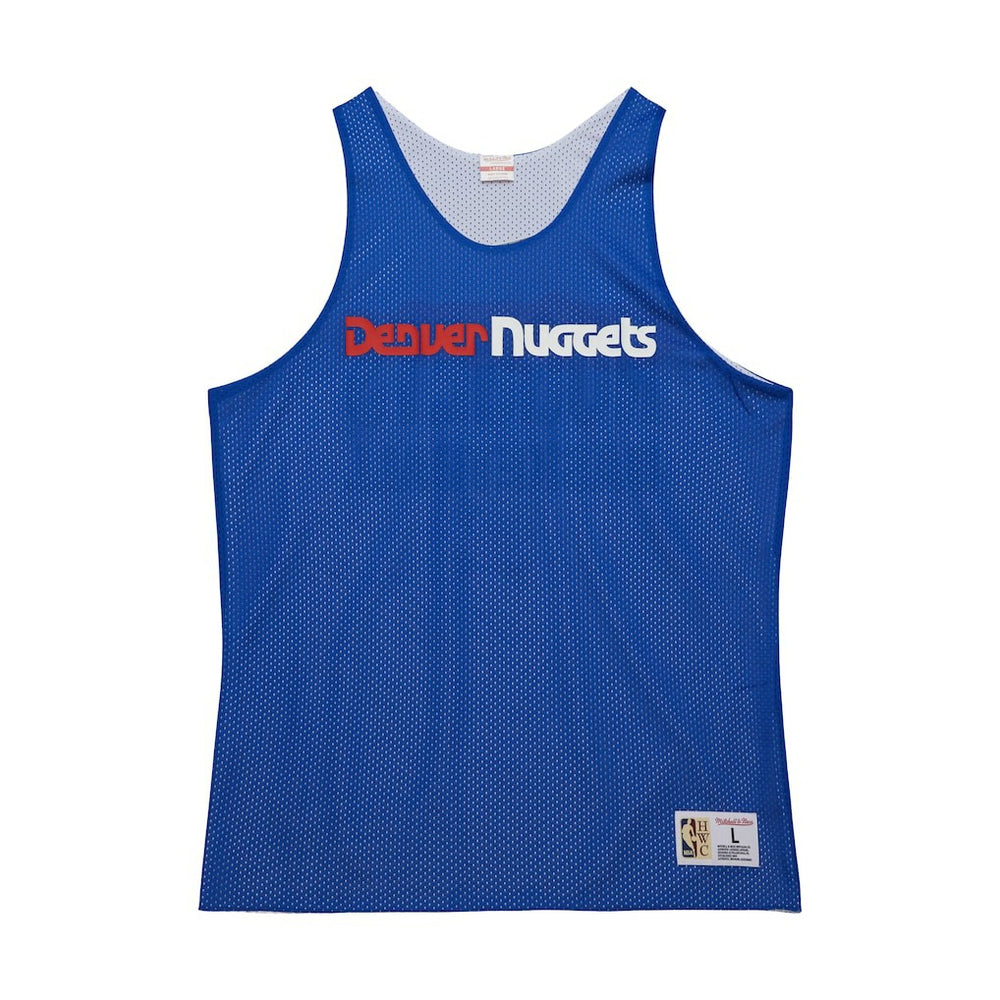Mitchell & Ness - Denver Nuggets Hardwood Classics Reversible Mesh Practice Jersey - Royal/White