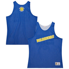 Mitchell & Ness - Golden State Warriors Hardwood Classics Reversible Mesh Practice Jersey - Royal/White