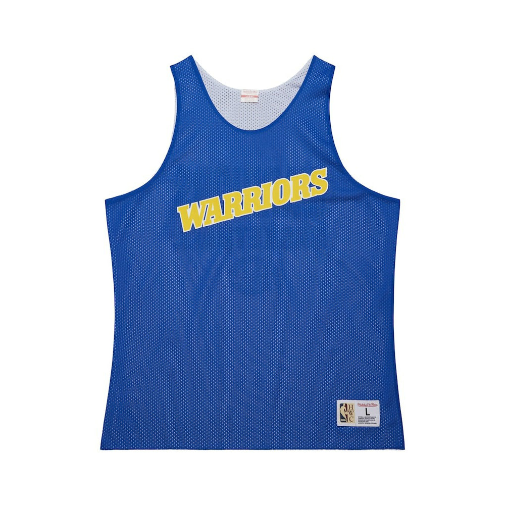 Mitchell & Ness - Golden State Warriors Hardwood Classics Reversible Mesh Practice Jersey - Royal/White