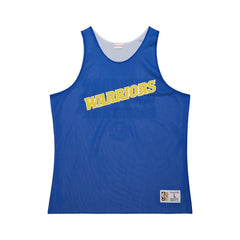 Mitchell & Ness - Golden State Warriors Hardwood Classics Reversible Mesh Practice Jersey - Royal/White