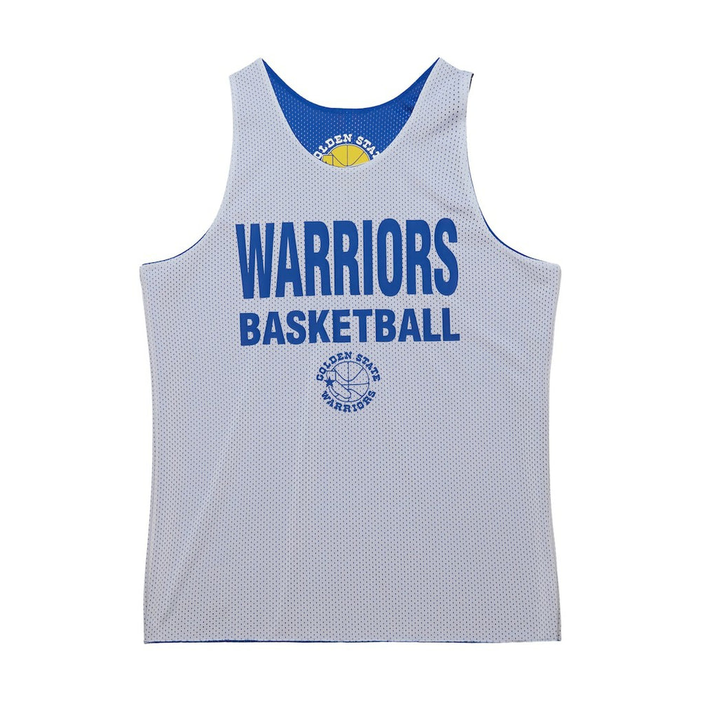 Mitchell & Ness - Golden State Warriors Hardwood Classics Reversible Mesh Practice Jersey - Royal/White