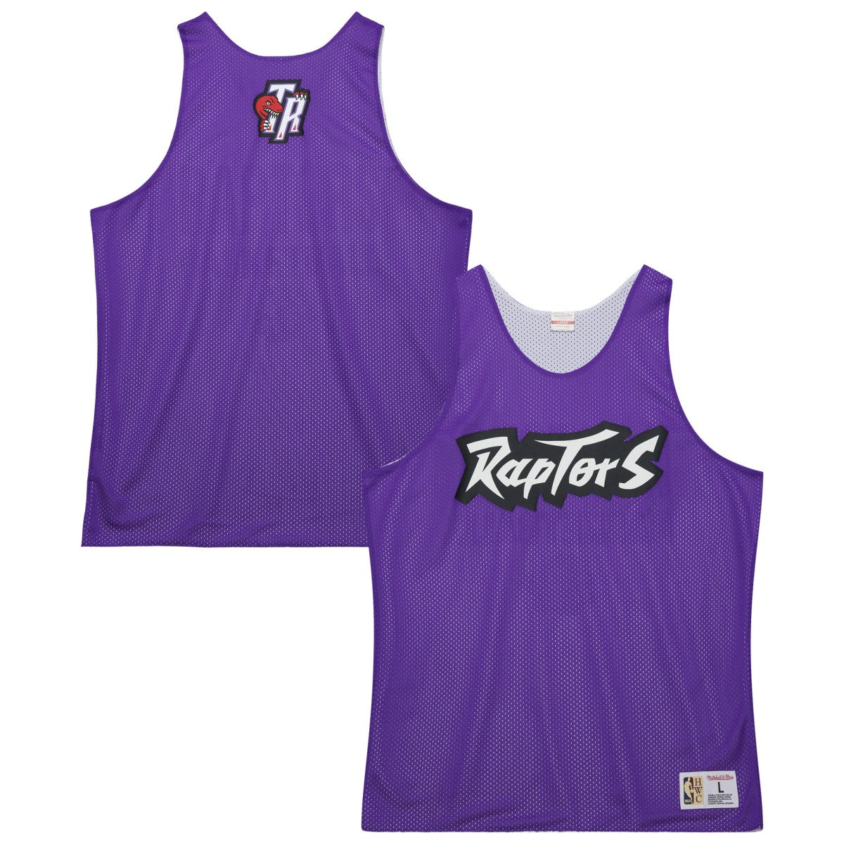 Toronto Raptors Hardwood Classics Reversible Mesh Practice Jersey - Purple/White | NBA Jerseys