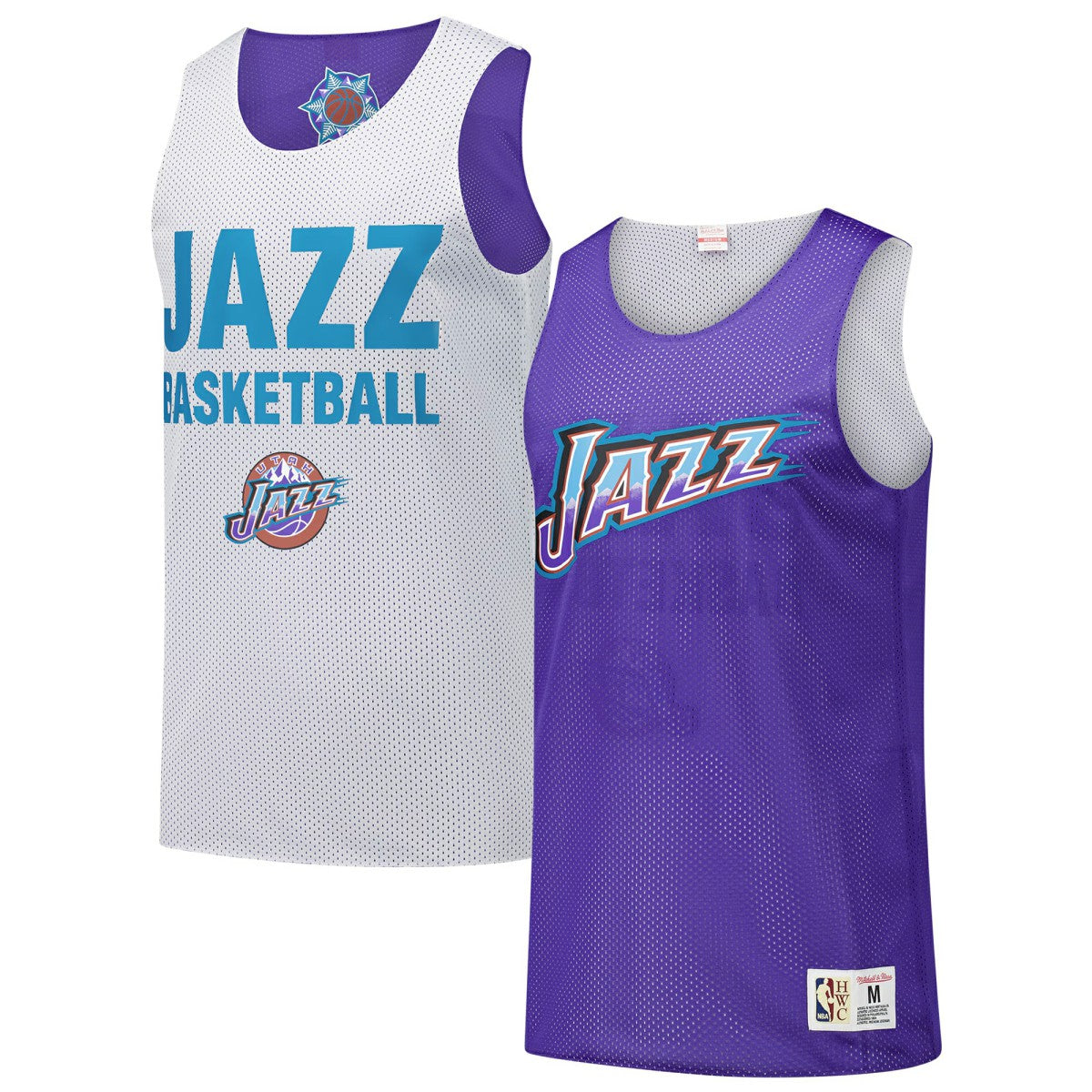Utah Jazz Hardwood Classics Reversible Mesh Practice Jersey - Purple | NBA Jerseys