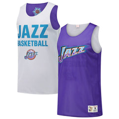 Mitchell & Ness - Utah Jazz Hardwood Classics Reversible Mesh Practice Jersey - Purple