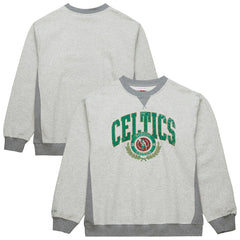 Mitchell & Ness - Boston Celtics Vintage Logo Pullover Sweatshirt - Heather Gray