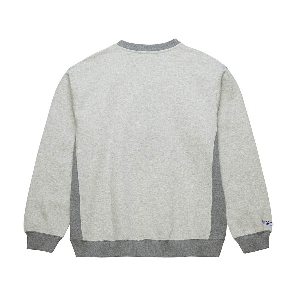 Mitchell & Ness - Golden State Warriors Vintage Logo Pullover Sweatshirt - Heather Gray