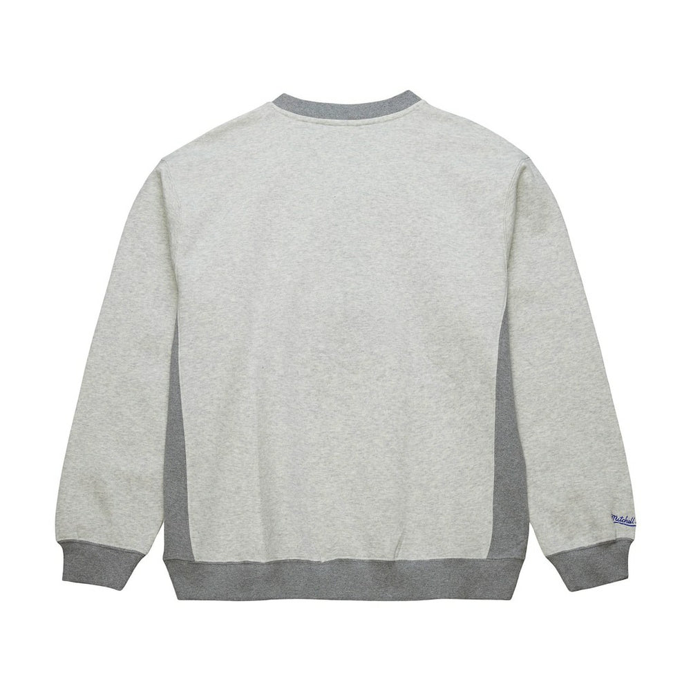 Mitchell & Ness - Golden State Warriors Vintage Logo Pullover Sweatshirt - Heather Gray