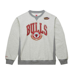 Mitchell & Ness - Chicago Bulls Vintage Logo Pullover Sweatshirt - Heather Gray