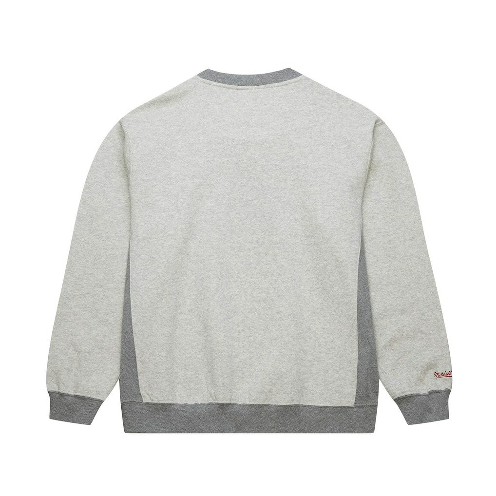 Mitchell & Ness - Chicago Bulls Vintage Logo Pullover Sweatshirt - Heather Gray