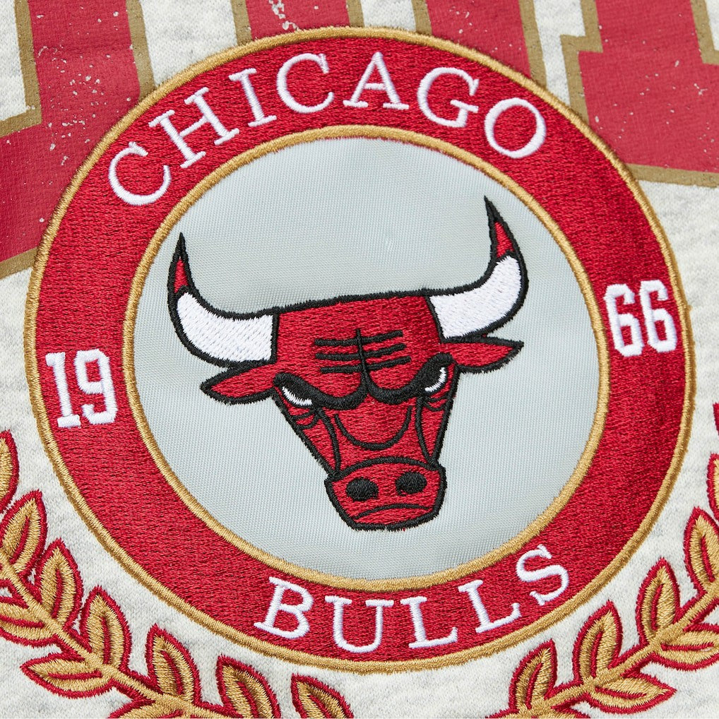Mitchell & Ness - Chicago Bulls Vintage Logo Pullover Sweatshirt - Heather Gray