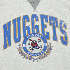 Mitchell & Ness - Denver Nuggets Vintage Logo Pullover Sweatshirt - Heather Gray