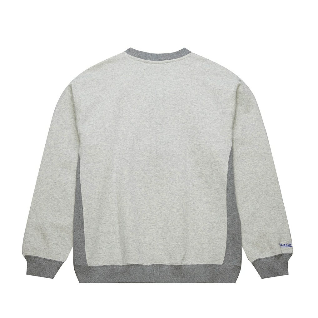 Mitchell & Ness - Philadelphia 76ers Vintage Logo Pullover Sweatshirt - Heather Gray