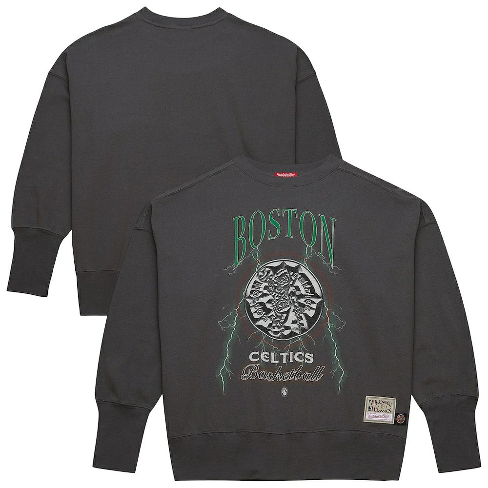 Mitchell & Ness - Boston Celtics Women's Hardwood Classics Lightweight Pullover Sweatshirt - Charcoal