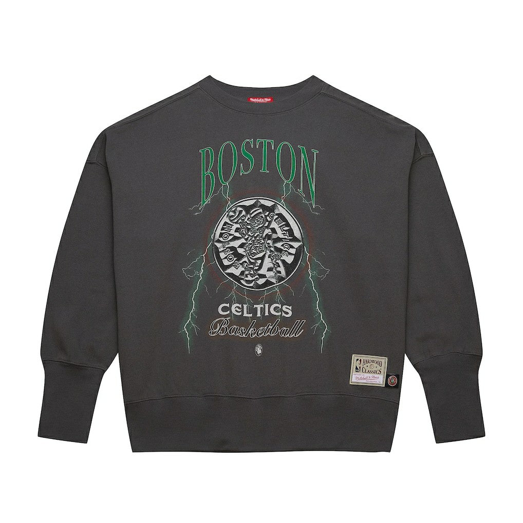 Mitchell & Ness - Boston Celtics Women's Hardwood Classics Lightweight Pullover Sweatshirt - Charcoal