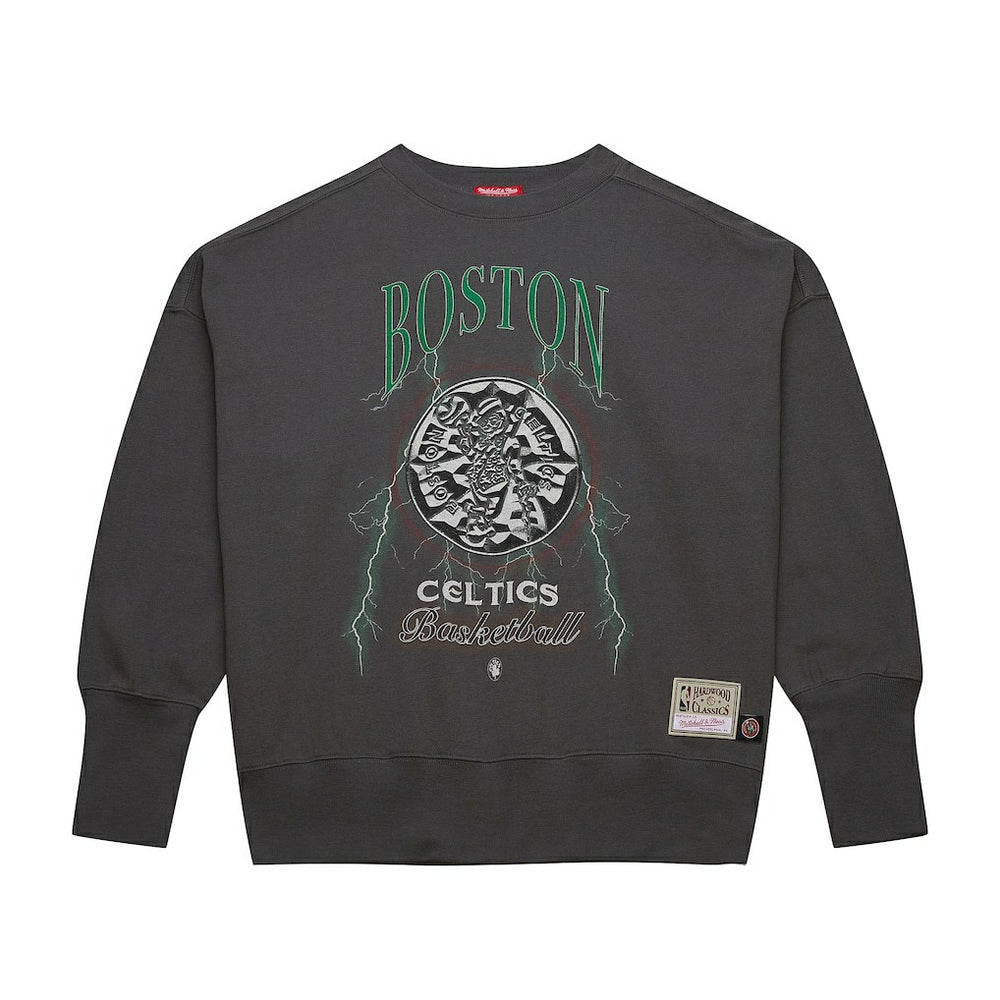 Mitchell & Ness - Boston Celtics Women's Hardwood Classics Lightweight Pullover Sweatshirt - Charcoal