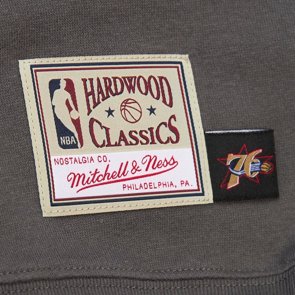 Mitchell & Ness - Philadelphia 76ers Women's Hardwood Classics Lightweight Pullover Sweatshirt - Charcoal
