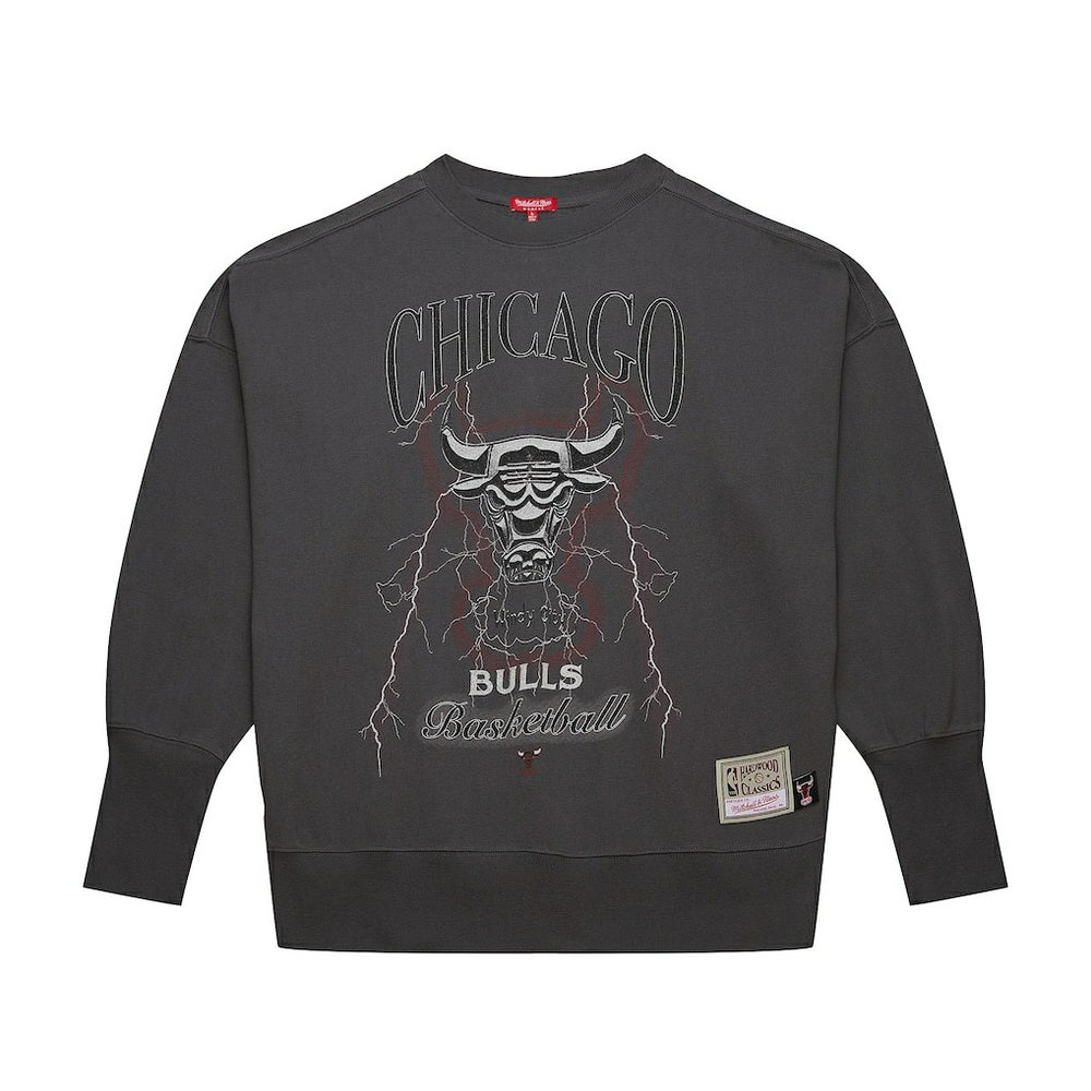 Mitchell & Ness - Chicago Bulls Women's Hardwood Classics Lightweight Pullover Sweatshirt - Charcoal