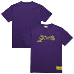 Mitchell & Ness - Los Angeles Lakers Hardwood Classics Neon Nights Premium T-Shirt - Purple