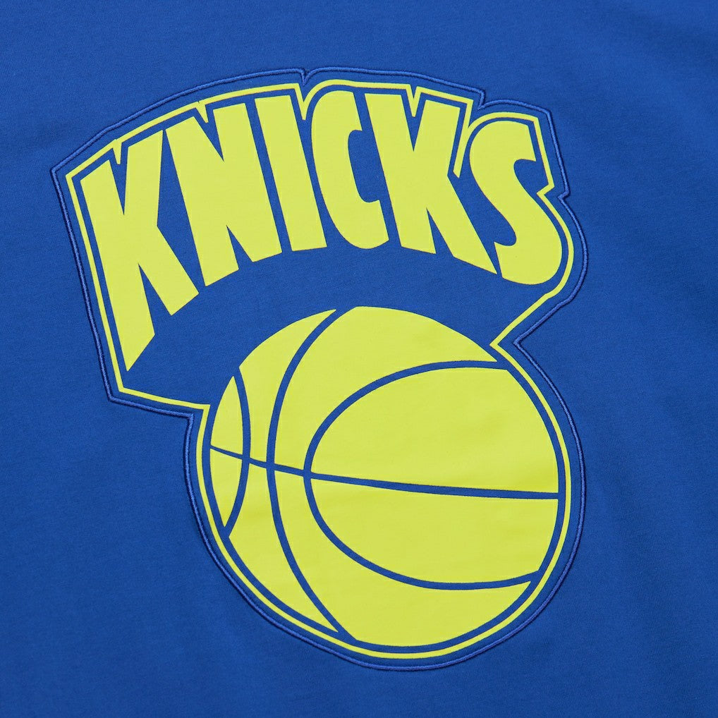 Mitchell & Ness - New York Knicks Hardwood Classics Neon Nights Premium T-Shirt - Blue