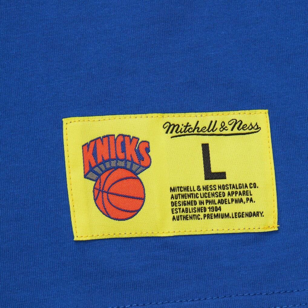 Mitchell & Ness - New York Knicks Hardwood Classics Neon Nights Premium T-Shirt - Blue