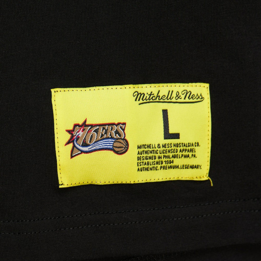 Mitchell & Ness - Philadelphia 76ers Hardwood Classics Neon Nights Premium T-Shirt - Black