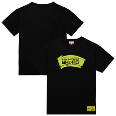 Mitchell & Ness - San Antonio Spurs Hardwood Classics Neon Nights Premium T-Shirt - Black