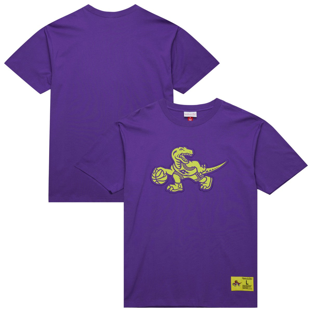 Mitchell & Ness - Toronto Raptors Hardwood Classics Neon Nights Premium T-Shirt - Raptors Purple