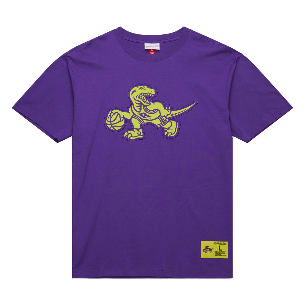 Mitchell & Ness - Toronto Raptors Hardwood Classics Neon Nights Premium T-Shirt - Raptors Purple
