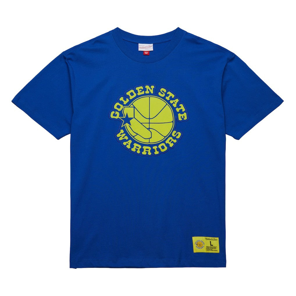 Mitchell & Ness - Golden State Warriors Hardwood Classics Neon Nights Premium T-Shirt - Royal